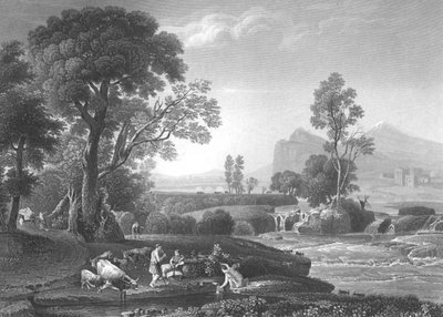 Landschaft mit der Flucht nach Ägypten von Claude Lorrain